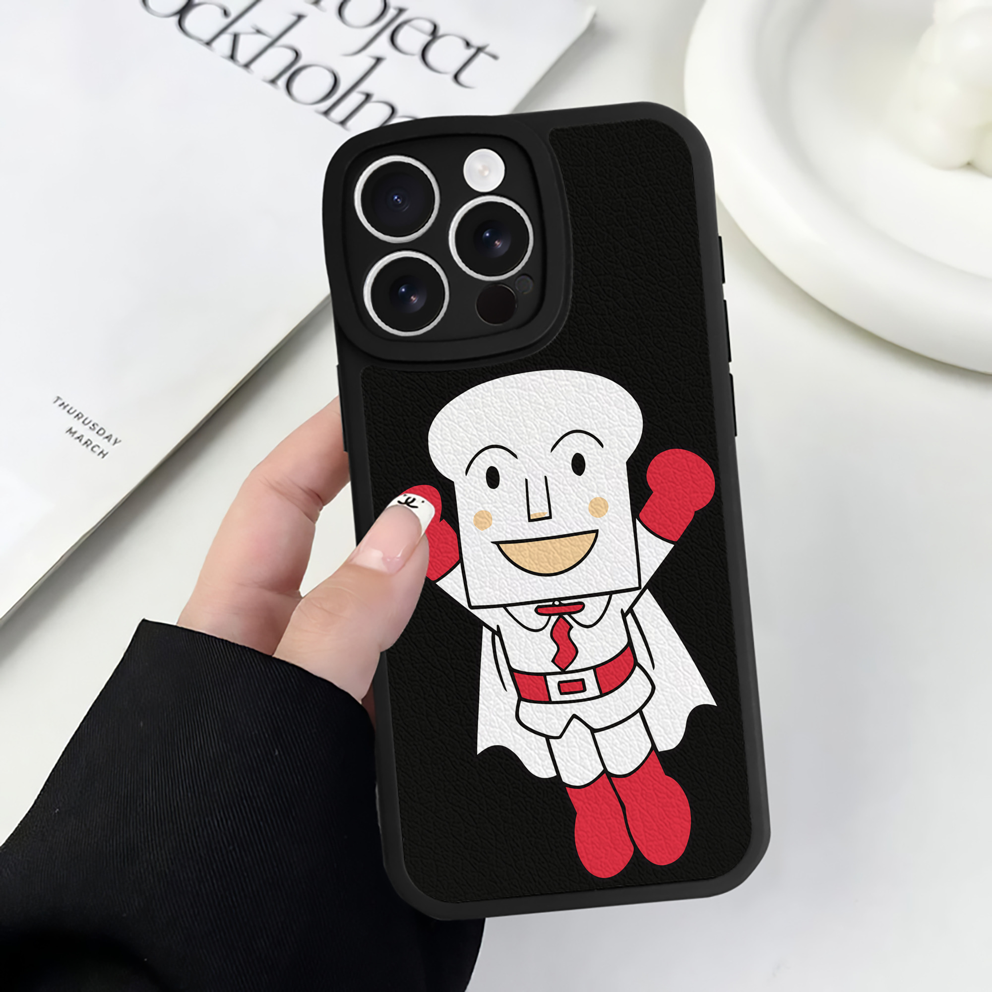 （画像用） アンパンマン Anpanman 【iPhone 16シリーズ対応】シリコンスマホケース（レザー調） 材質：シリコン